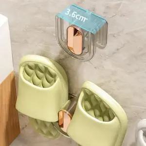 ( )공간활용 무타공 실내화 슬리퍼 거치대 현관문 욕실