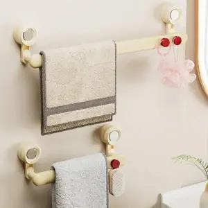 (색상 색상/그림)흡착식 무타공 실내화 욕실화 슬리퍼 거치대 수건걸이