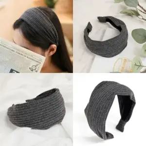 골지 헤어밴드 그레이 여성머리띠 여자헤어밴드