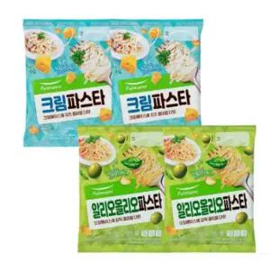 풀무원 4인가족 파스타세트 (크림+알리오올리오, 각 4개씩)