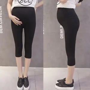 [에이치플러스몰]임산부용 여름 7부 신축성 레깅스 팬츠