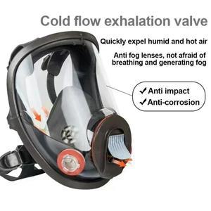 6800 김서림 방지 가스 마스크 산업용 페인트 마스크 안전 작업 필터 먼지 방지 완벽 포름알데히드 차단