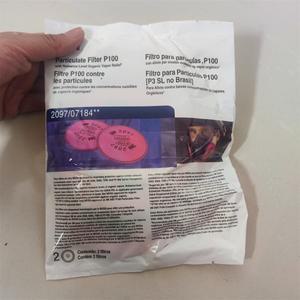영어 버전 2091/2097 6800 7502 6200 시리즈 호흡기 먼지 마스크용 미립자 필터 P100