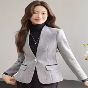 루타꽁몰 여성 정장 자켓 코트 봄가을 캐주얼 숏 상의 HO3