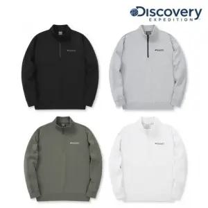 매장정품 DISCOVERY 디스커버리 니트 에센셜 반집업 트레이닝 맨투맨 (DXTR30044) 949435