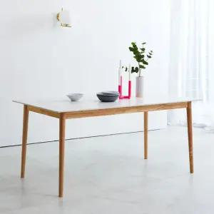 [베스트리빙] 스칸디 12T 통 세라믹 6인(1800) 사각/타원 원목 식탁 테이블/식탁 단품