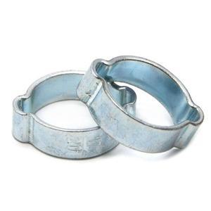 아연 도금 더블 이어 호스 클램프 웜 드라이브 조정 가능  튜브 수도관 고정 클립 용수스틸 모음 키트 10