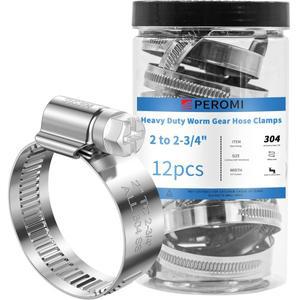 12Pcs 조정 가능 스테인레스 스틸 스크류 밴드 호스 클램프 8-70mm 미니 소형 자동차  튜브 파이프 웜 기어
