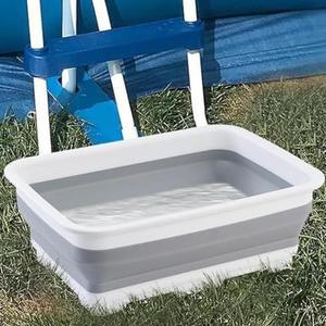 수영장 입구 용 접이식 발 목욕 분지 온수 담그는 양동이 정원 액세서리