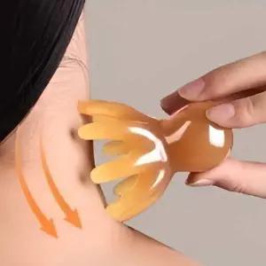 머리 두피 목뒤 림프 얼굴 문어 괄사 마사지기 목뒤마사지
