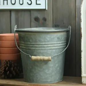 인테리어 바켓 화분 정원 소품 철제 빈티지 메탈 양동이