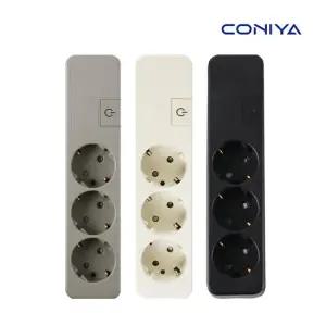 코니야 국산멀티탭 3구 푸쉬탭 USB 스위치 컬러 인테리어 고용량