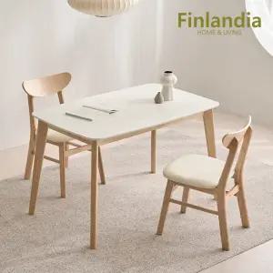[비밀] 핀란디아 데니스 원목 2인식탁세트(와이드형/의자2)