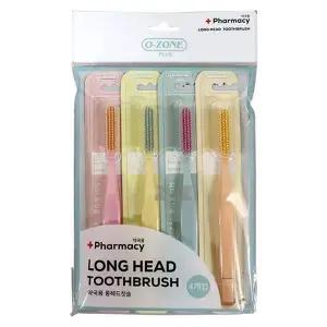 [골드스마일]롱헤드 세면도구 4p 칫솔 플라그 양치 브러쉬