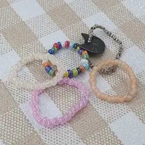 0.6mm 우레탄줄 투명 팔찌만들기 비즈키링 우레탄줄 비즈키링재료 비즈키링