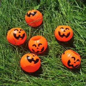 할로윈 파티소품 6개입 홈파티소품 홈파티 파티장식 소 할로윈파티장식 오렌지호박바구니 할로윈파티소품