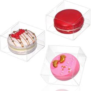 초콜릿 커버 광석 마카롱 브라우니 간식 사탕 작은 선물용 ROSPAKTEK 50Pcs 2.17x2.17x1.38 인치 싱글 박스