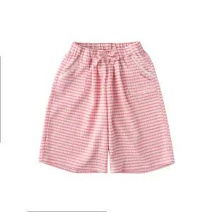 [밍크뮤]SC(핑크)쁘띠체크와이드팬츠(3631541001)2026년봄/여름/5부바지/7부바지/A