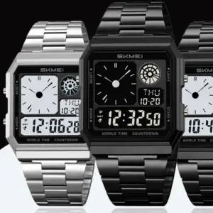 [콩심팥심]손목시계 손목 시계 전자 남성 디지털 메탈 정장