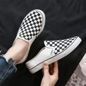 여성 IG667836 팬션 단화 스니커즈 체크 슬립온 캐주얼신발 뮬
