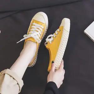 가벼운착화감 TQ740983 로우탑 여성캐주얼화 캔버스 뮬스니커즈