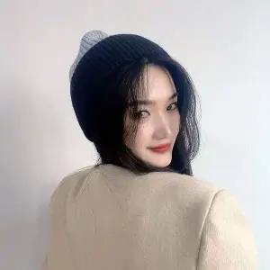 포근한 기모 니트 비니 그레이 겨울모자 겨울비니 비