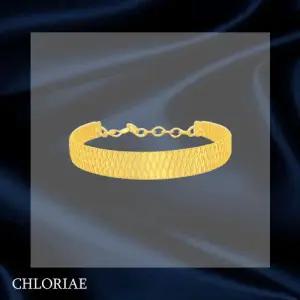 [클로리에] 24K 순금 클래식 금사팔찌