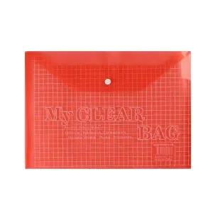 [콩심팥심]클리어백 똑딱이 화일A4 화일케이스 자료정리 문서정