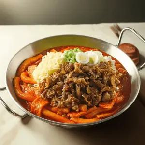 프레시지 집들이 호로록 우삼겹 떡볶이 냉장 밀키트 캠핑포차 한끼 (2인분)