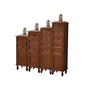 폭 좁은 서랍장 엔틱 틈새 나무 쇼파 거실 보관함