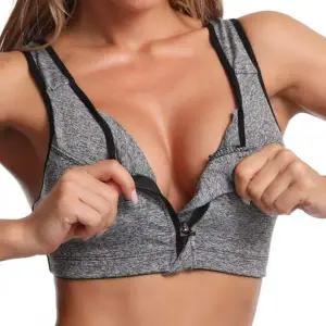 러닝 앞잠금 크롭 스포츠 브라탑 운동복