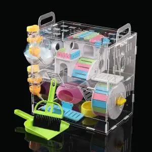 DIY 아크릴 햄스터 케이지 풀세트 햄스터집패키지 햄