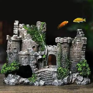 수족관 꾸미기 성벽 장식 수조인테리어 은신처 수조장