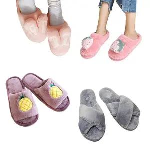 여성용 IN242640 털 실내화 거실화