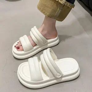 여성용 WX438125 데일리샌들 클래식 발편한 통굽 푹신한 슬리퍼