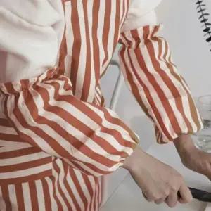 줄무늬 팔토시 빈티지브릭 작업용 슬리브토시 미술팔