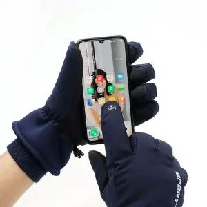 [골드스마일]논슬립 스마트폰터치 방한장갑 블루 보드 스키장갑 야
