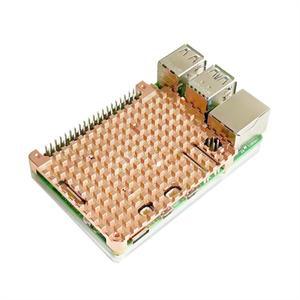 라즈베리 파이호환 5 보호 케이스용 우수한 순수 구리 방열판 수동 냉각 쉘 금속 인클로저