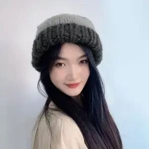 [콩심팥심]헤이슨 니트 비니 그레이 겨울비니 니트모자 겨울모자