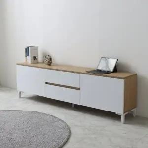 [히트가구] C1340 서랍 2단 1600 거실장 2colors (착불)