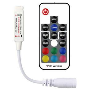 17 키 RF 무선 원격 LED 컨트롤러 5050 3528 스트립 조명용 DC 5V/12V/24V 미니 4핀 RGB