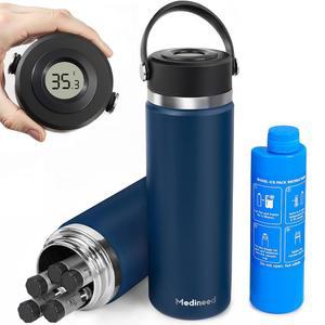 메디네이드 인슐린 쿨러 여행 케이스 TSA 승인, GLP1 표시가 있는 장착된 문자로 펜(파란색) 지퍼드 팩이 2 약물 냉장 온도 정리함, 및 아이스