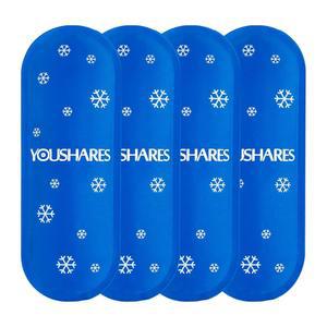 유셰어 미니 아이스팩 - 인슐린 쿨러 아이스팩(4팩) 단열 약물 및 TSA 대부분의 여행용 아이스팩, 방지 적합한 승인 농축 가방에 재사용, 여행 누수