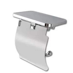 (다올)화장실 휴지걸이 일체형 거치대 및 휴대폰 선반