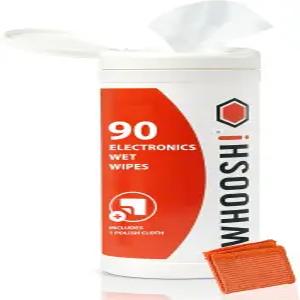 후쉬! 자동차 OLED TV 안경 노트북용 스크린 샤인 90카운트 터치 클리너 물티슈 - 보풀 없는 비마모성