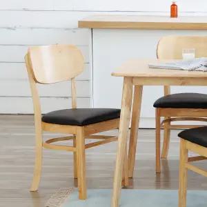 버터 인테리어 카페 원목 의자 1개 2colors