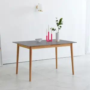 스칸디 1200 4인 사각 세라믹 원목 식탁(단품)