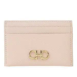 페라가모 라이트 핑크 가죽 카드지갑 220007787034 BALMACBAL