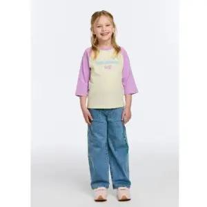 [갤러리아] 베네통키즈 레터링 데님 팬츠 QADP01611_LB(라이트블루)