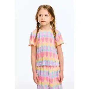 [갤러리아] 베네통키즈 26S/S 레인보우보드레플리츠블라우스  QAWS03631PK